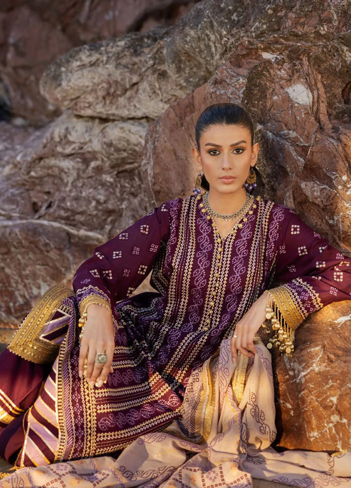 Gul Ahmed Embroidered Lawn Suits Unstitched 3 Piece GA25CH CL-52413 - Summer Collection