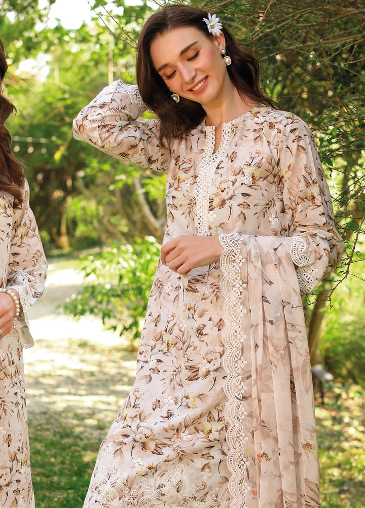 Gul Ahmed Embroidered Lawn Suits Unstitched 3 Piece GA25TJS PR-52001 - Summer Collection