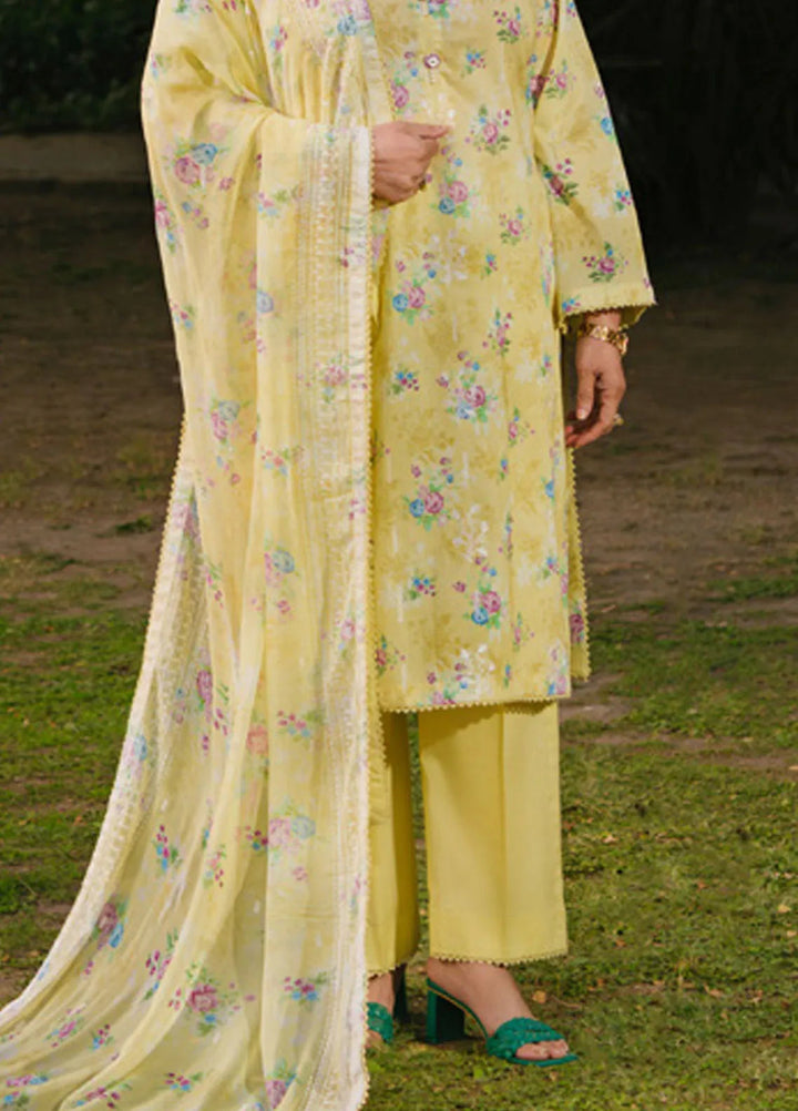 Gul Ahmed Embroidered Lawn Suits Unstitched 3 Piece GA25TM BM-52007 - Summer Collection