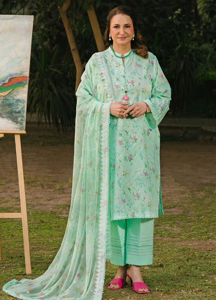 Gul Ahmed Embroidered Lawn Suits Unstitched 3 Piece GA25TM BM-52008 - Summer Collection