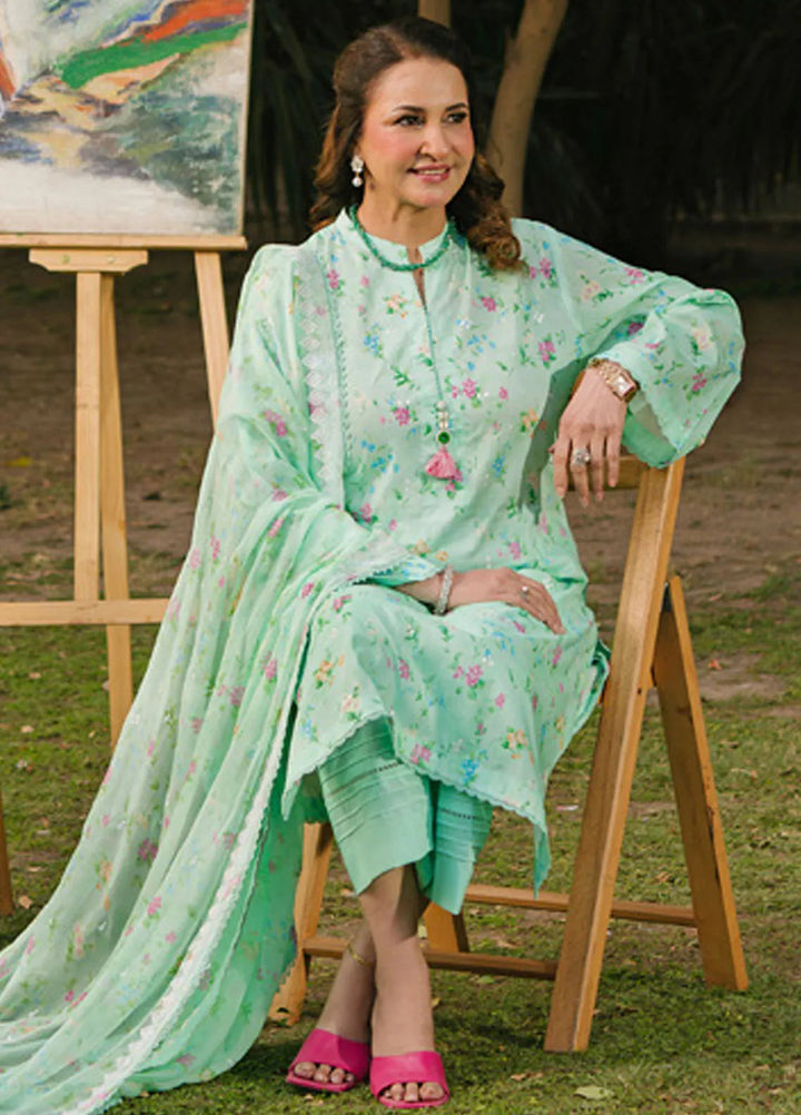 Gul Ahmed Embroidered Lawn Suits Unstitched 3 Piece GA25TM BM-52008 - Summer Collection