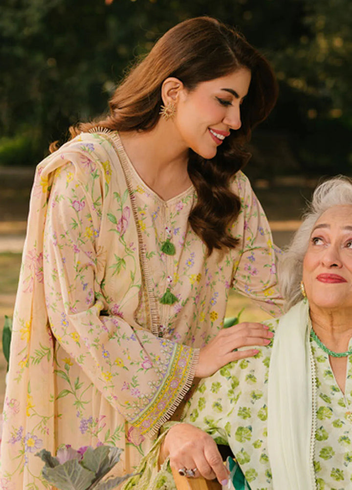 Gul Ahmed Embroidered Lawn Suits Unstitched 3 Piece GA25TM BM-52027 - Summer Collection