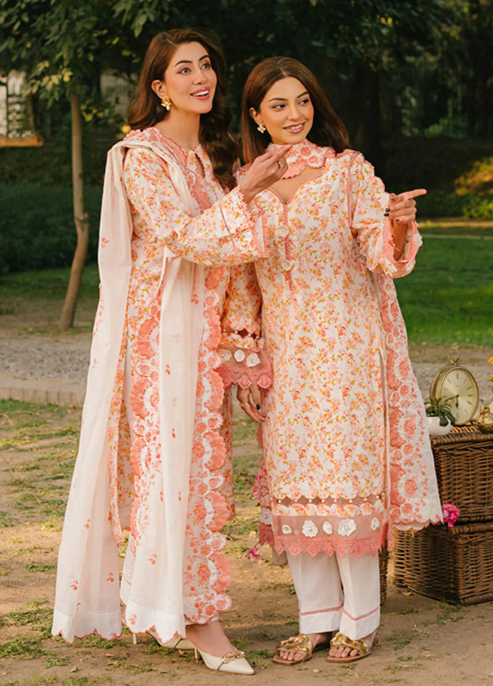 Gul Ahmed Embroidered Lawn Suits Unstitched 3 Piece GA25TM DN-52003 - Summer Collection