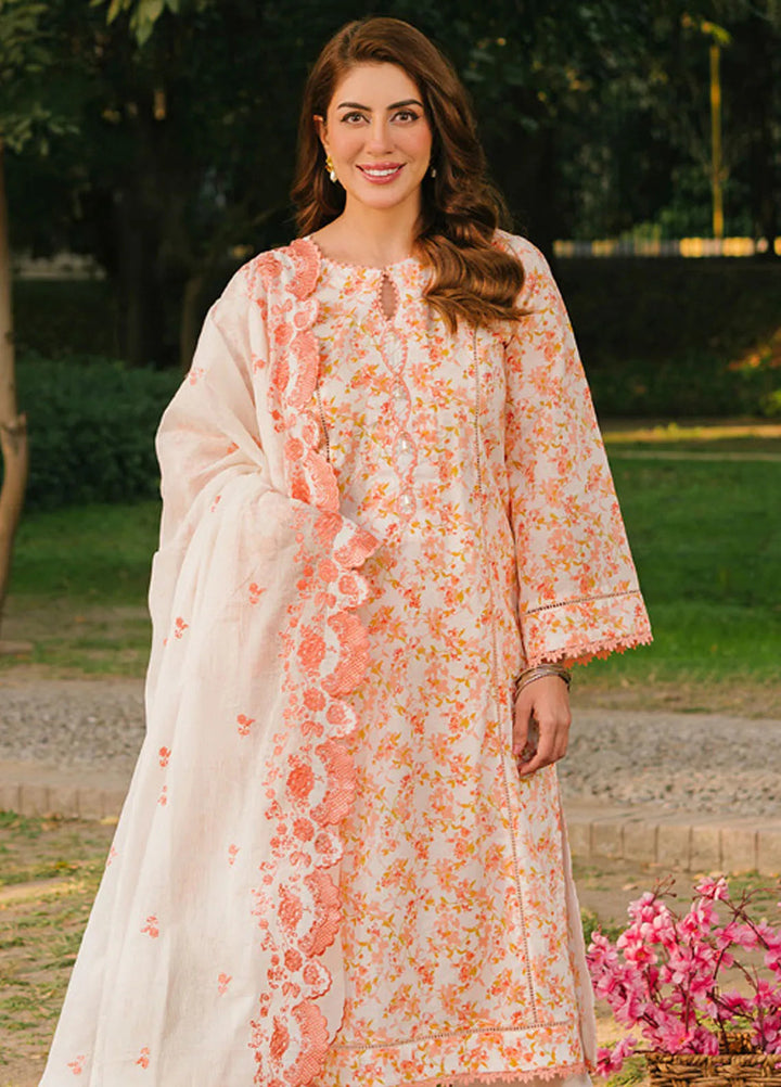 Gul Ahmed Embroidered Lawn Suits Unstitched 3 Piece GA25TM DN-52003 - Summer Collection