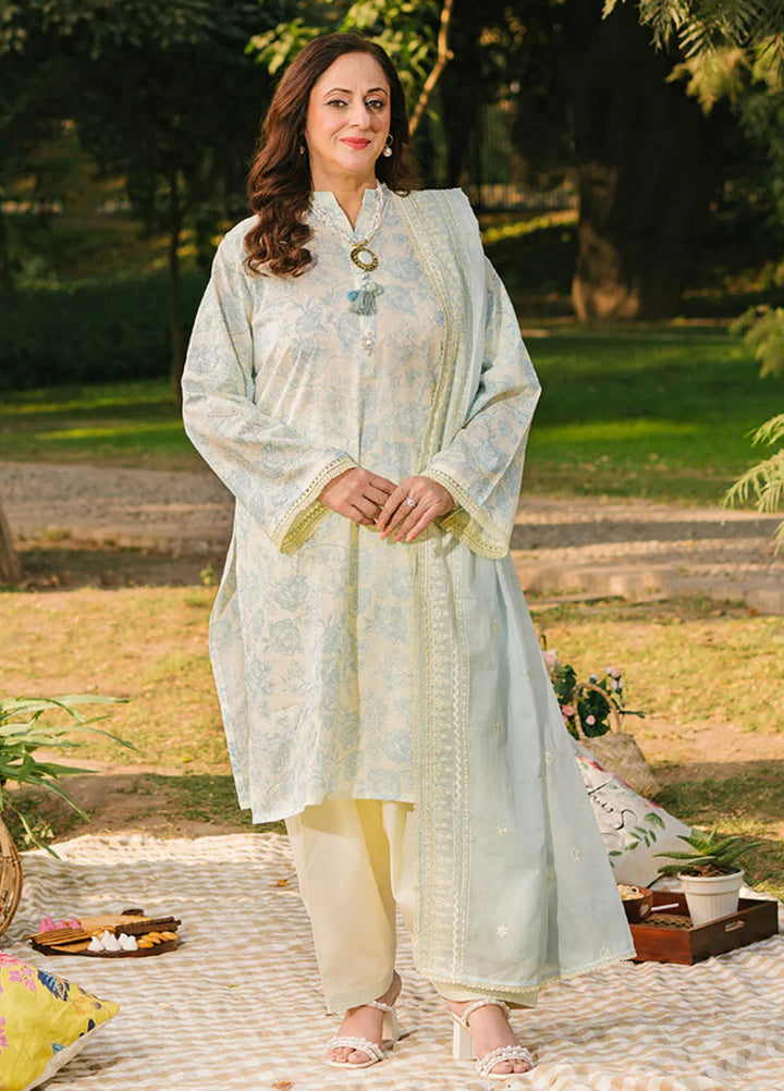 Gul Ahmed Embroidered Lawn Suits Unstitched 3 Piece GA25TM DN-52004 - Summer Collection