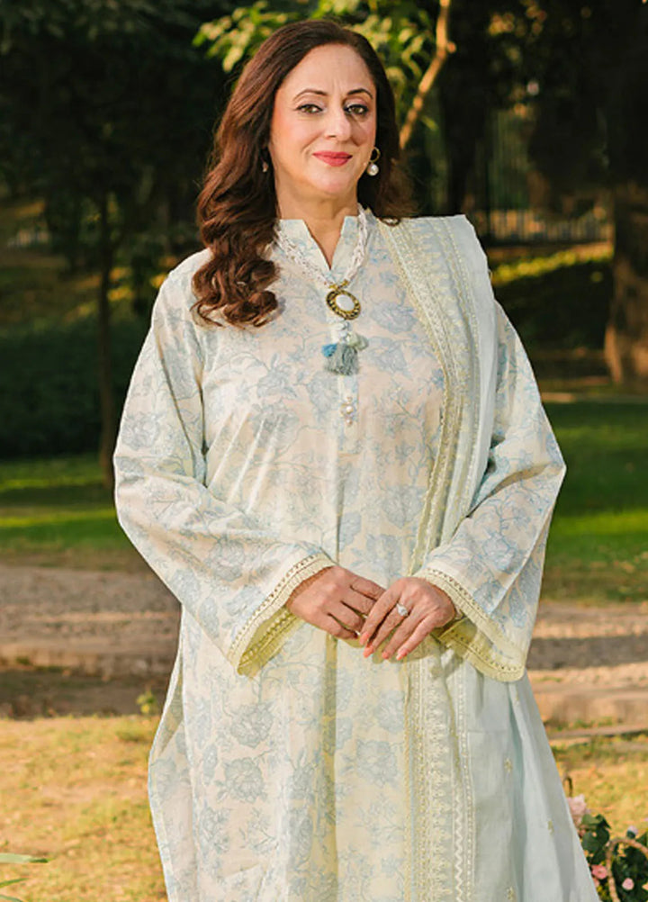 Gul Ahmed Embroidered Lawn Suits Unstitched 3 Piece GA25TM DN-52004 - Summer Collection