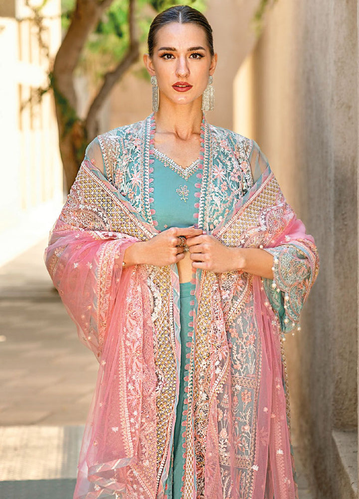 Gul Ahmed Embroidered Net Suits Unstitched 3 Piece GA24LF FE-42010 - Festive Collection