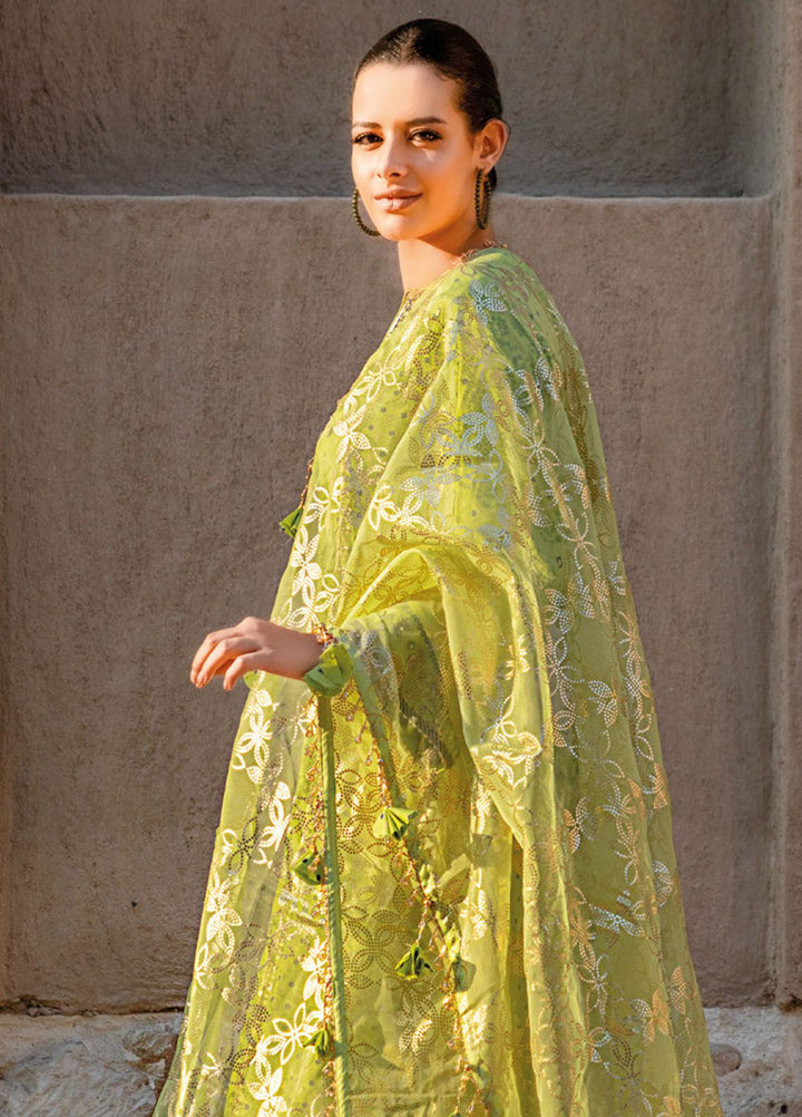 Gul Ahmed Embroidered Raw Silk Suits Unstitched 3 Piece GA24LF FE-42080 - Festive Collection