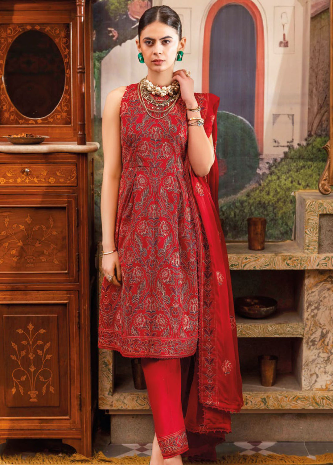 Gul Ahmed Embroidered Swiss Voile Suits Unstitched 3 Piece GA24PS LSV 42019 - Summer Collection