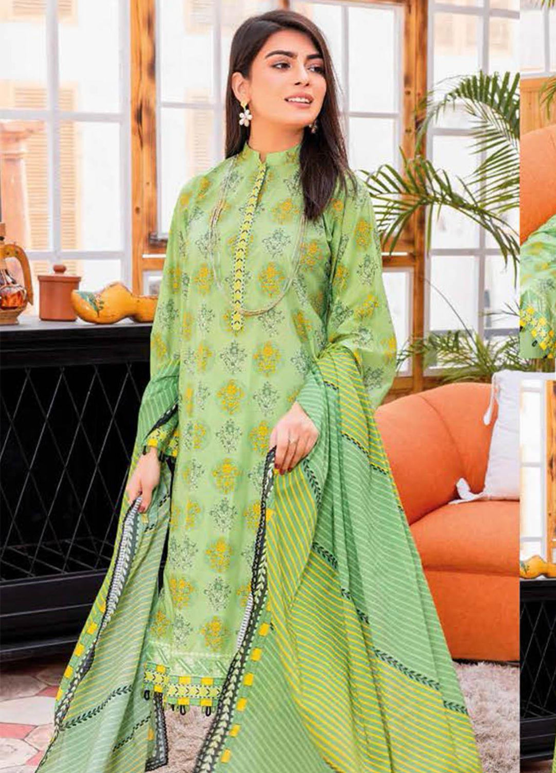 Essential Lawn By Gul Ahmed Printed Lawn Suits Unstitched 3 Piece GA23E CL-32287A - Summer Collection