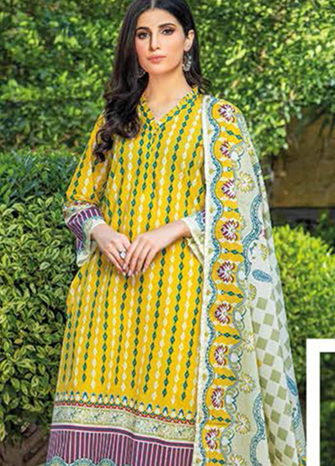 Essential Lawn By Gul Ahmed Printed Lawn Suits Unstitched 3 Piece GA23E CL-32294B - Summer Collection