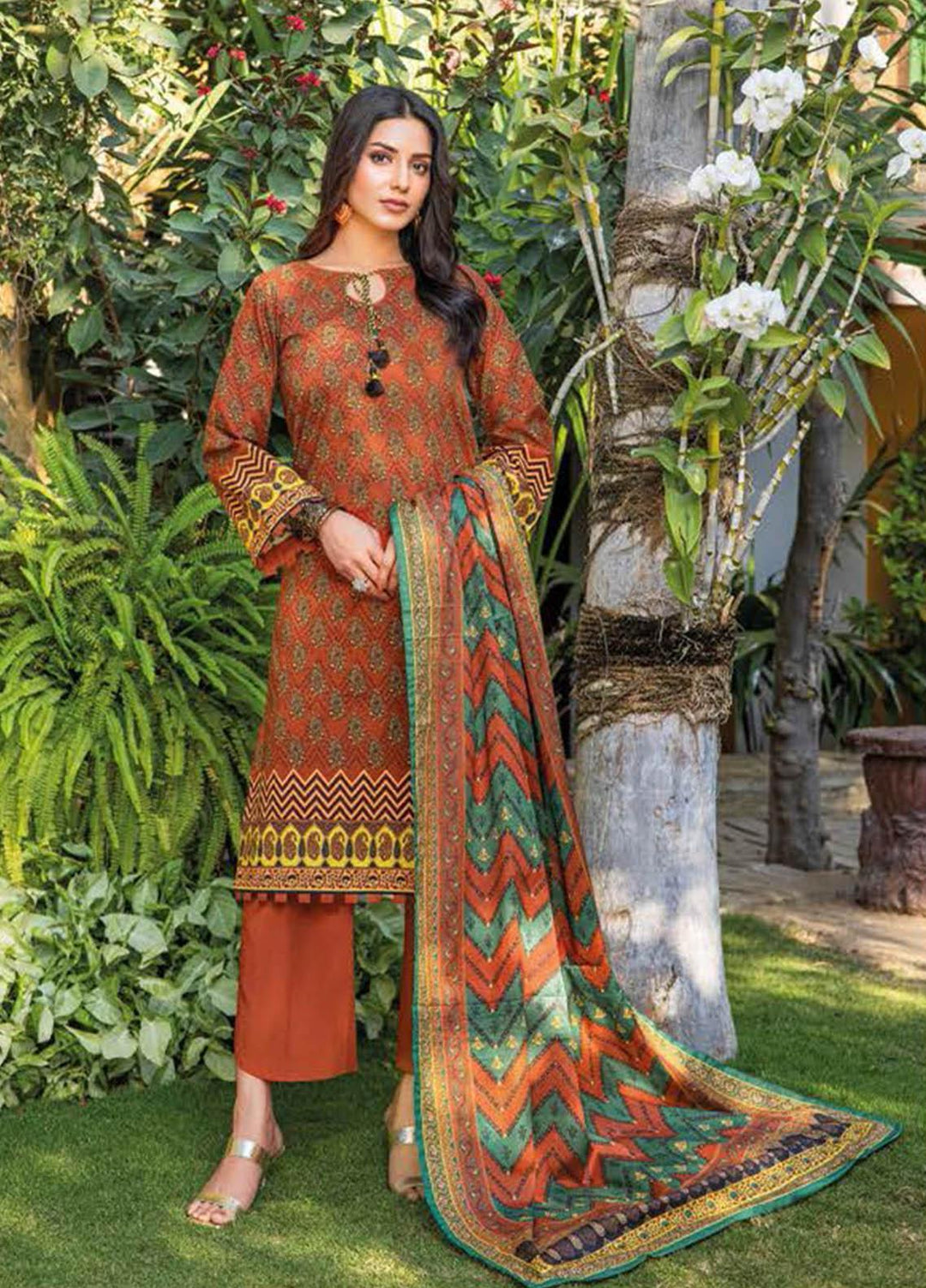 Essential Lawn By Gul Ahmed Printed Lawn Suits Unstitched 3 Piece GA23E CL-32387A - Summer Collection