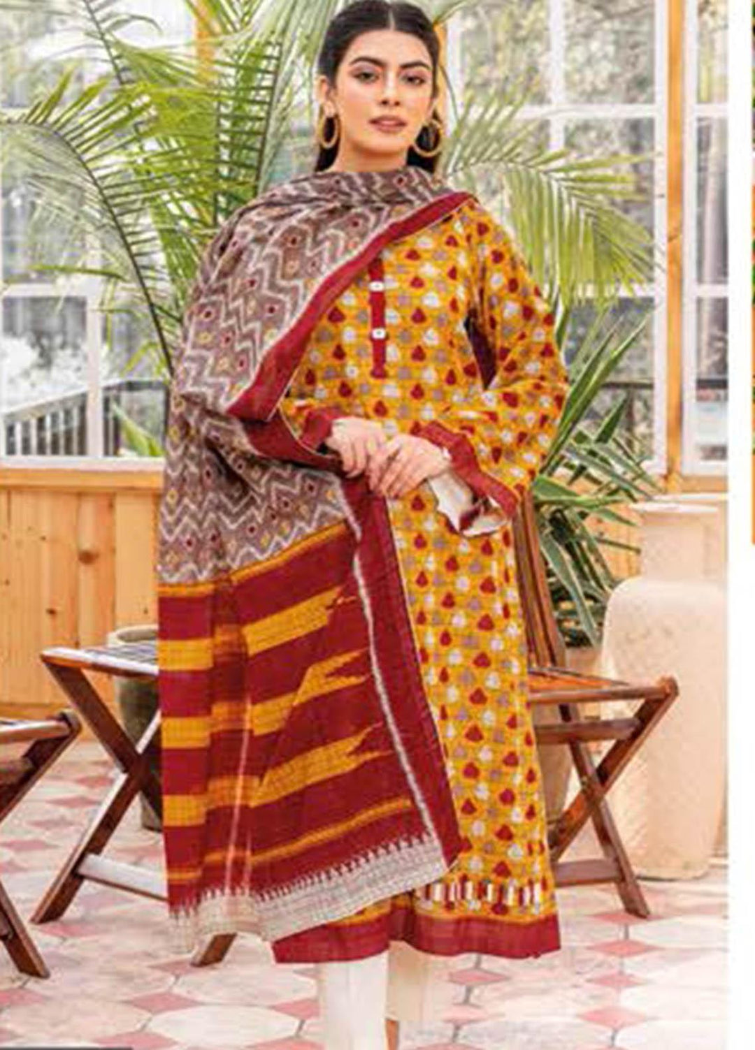 Essential Lawn By Gul Ahmed Printed Lawn Suits Unstitched 3 Piece GA23E CL-32431A - Summer Collection