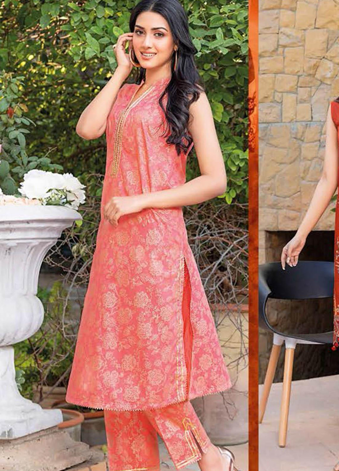 Essential Lawn By Gul Ahmed Printed Lawn Suits Unstitched 2 Piece GA23E TL-32045 - Summer Collection