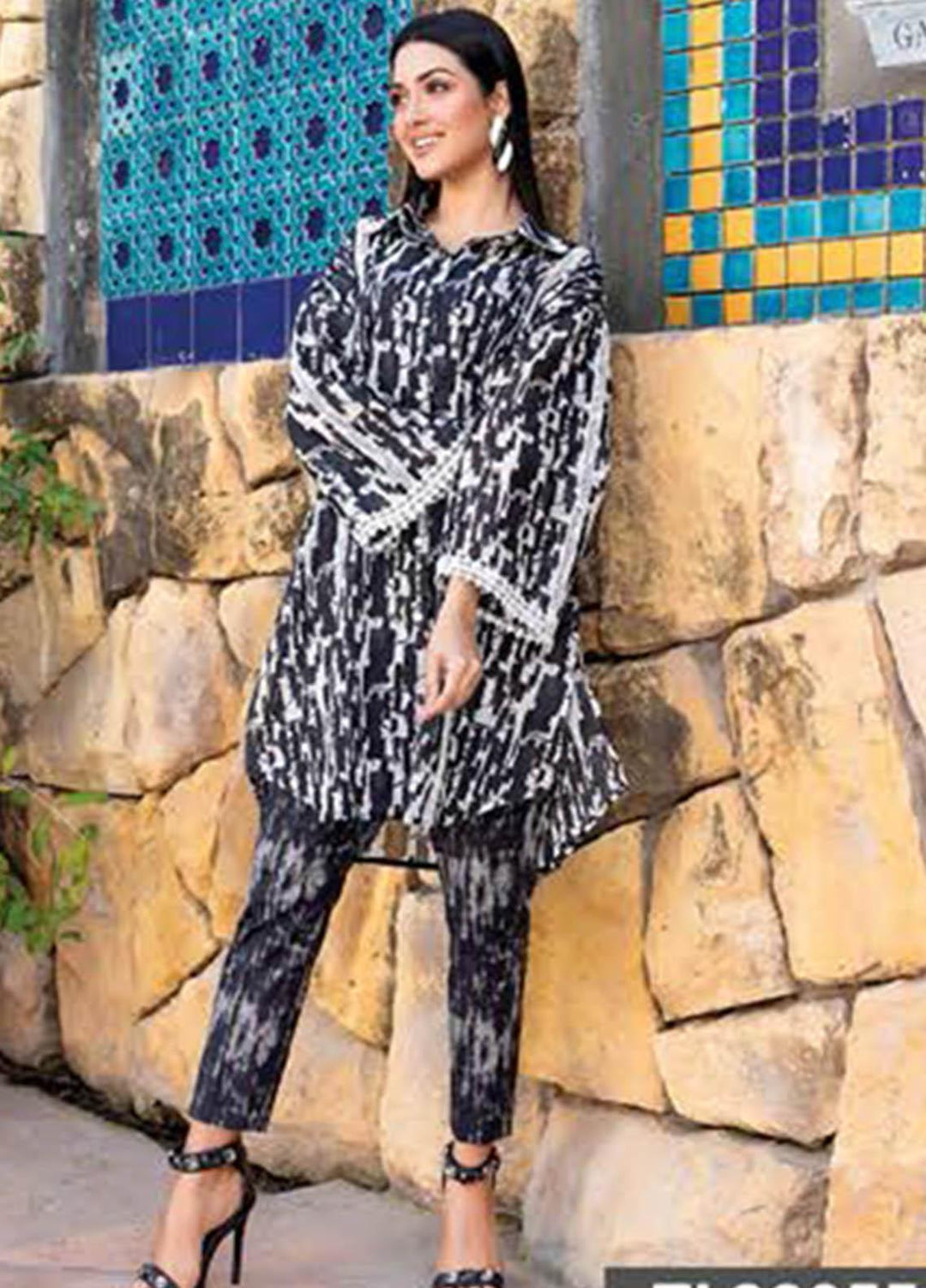 Essential Lawn By Gul Ahmed Printed Lawn Suits Unstitched 2 Piece GA23E TL-32055 - Summer Collection