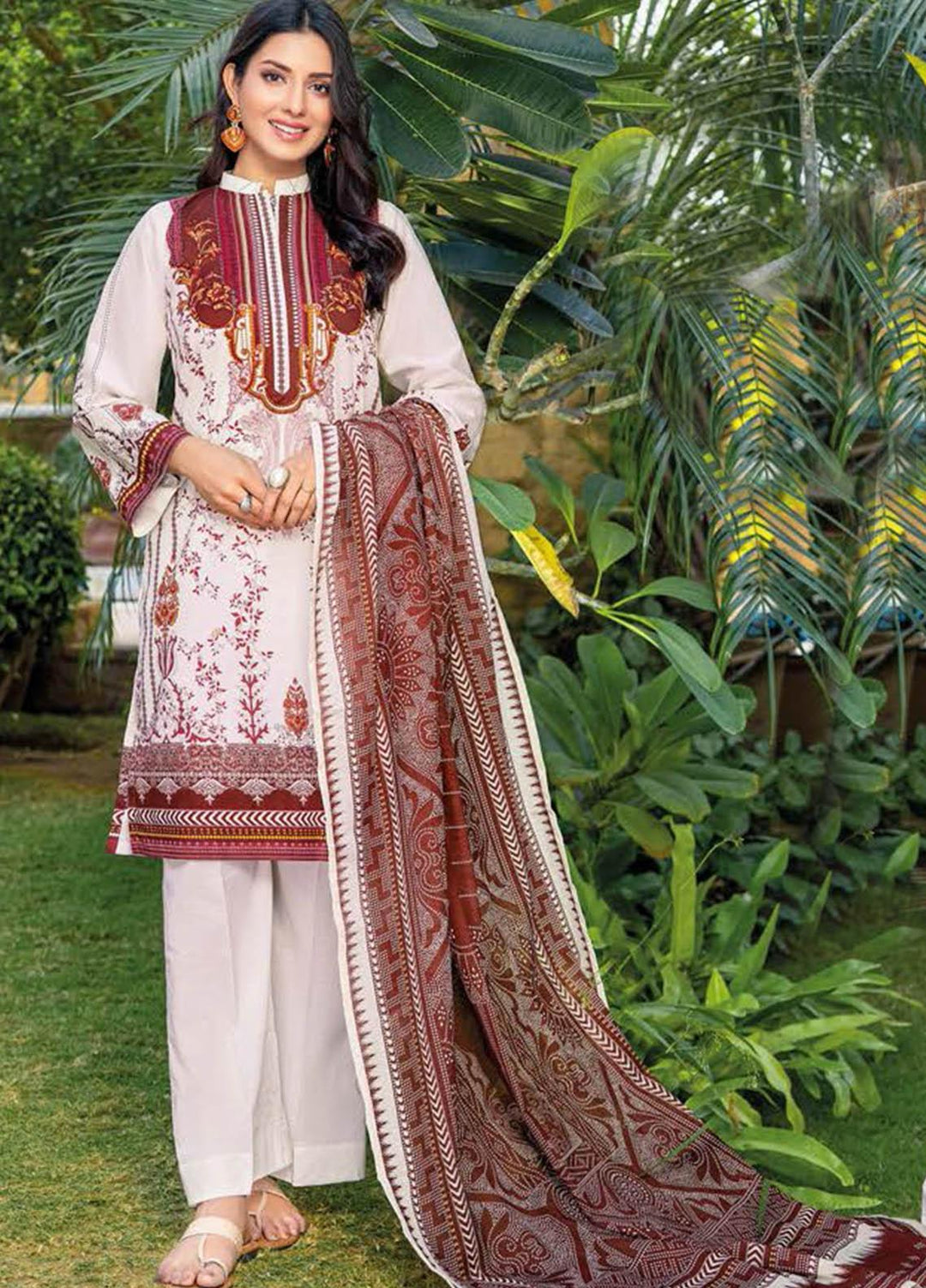 Essential Lawn By Gul Ahmed Printed Lawn Suits Unstitched 2 Piece GA23E TL-32058B - Summer Collection