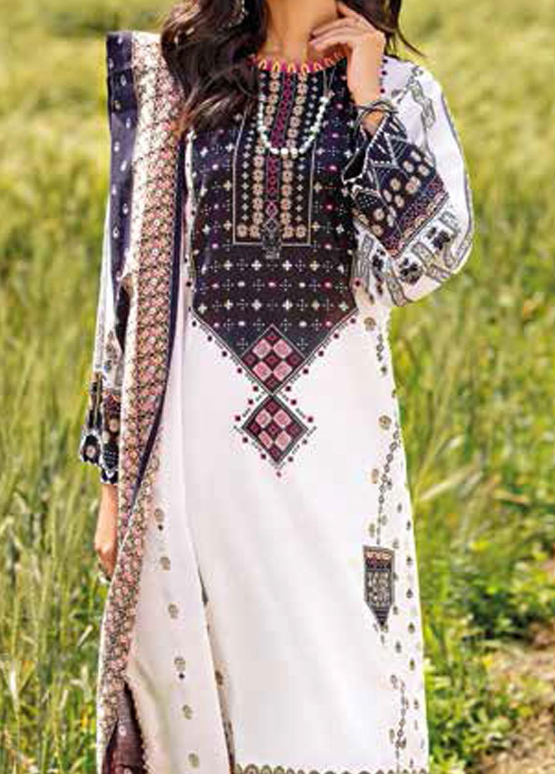 Gul Ahmed Printed Lawn Suits Unstitched 3 Piece GA22SB CL-12008 A - Summer Collection