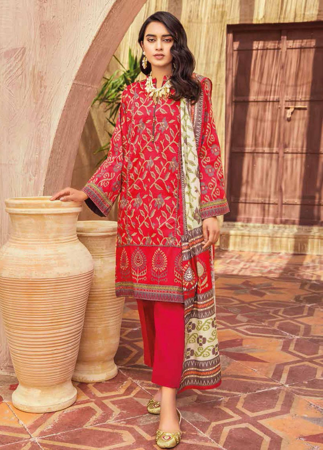 Gul Ahmed Printed Lawn Suits Unstitched 3 Piece GA22SB CL-12012 B - Summer Collection