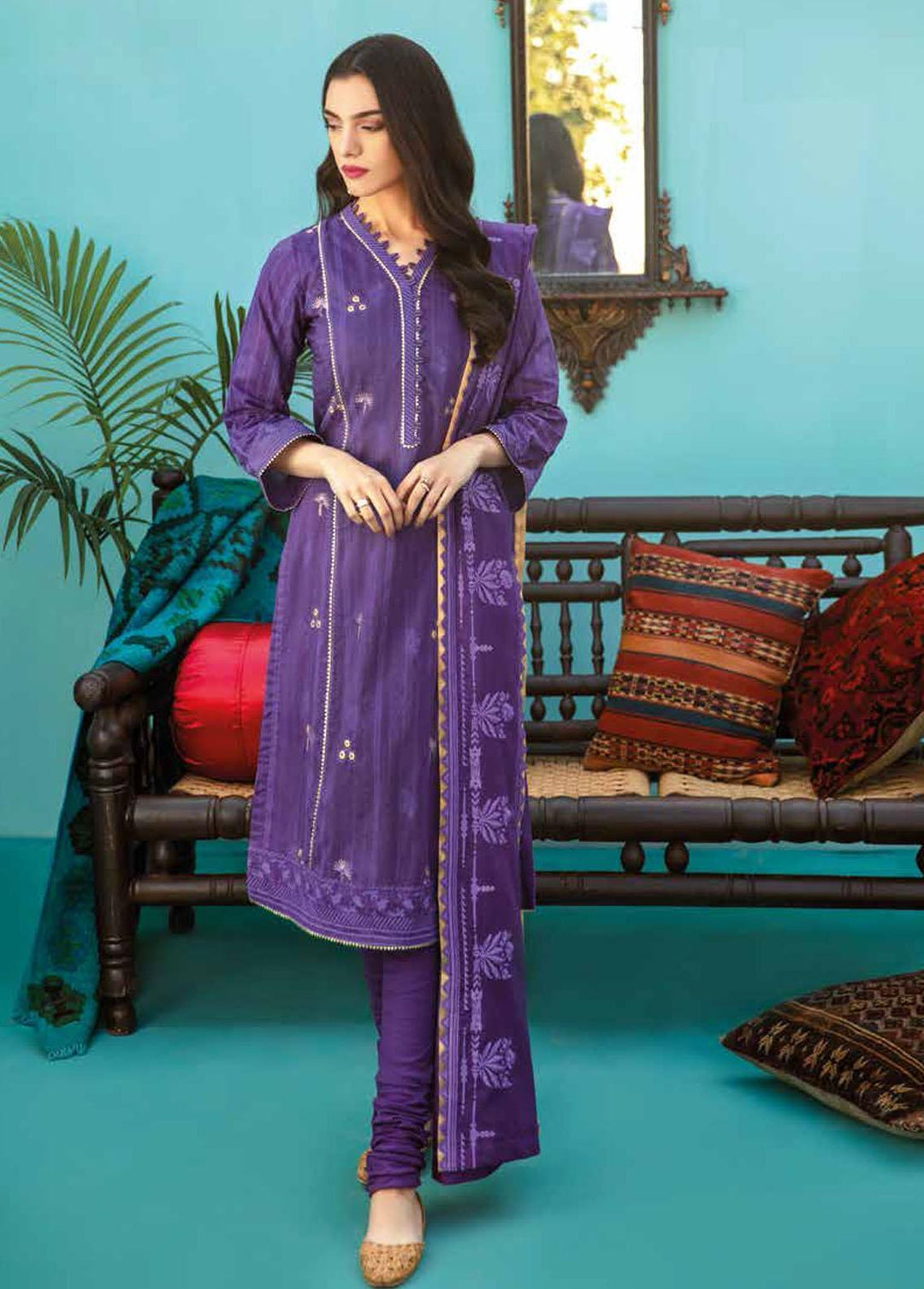 Gul Ahmed Embroidered Lawn Suits Unstitched 3 Piece GA22SB CL-1288 - Summer Collection