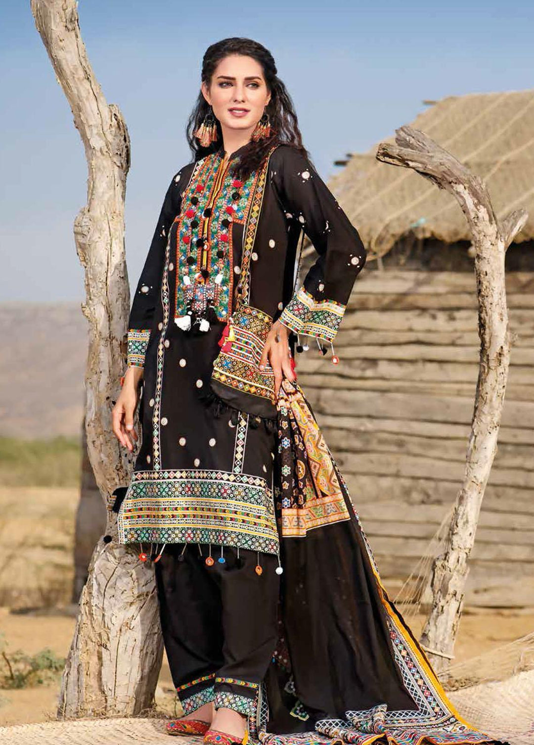 Gul Ahmed Embroidered Lawn Suits Unstitched 3 Piece GA22SB CL-1290 - Summer Collection