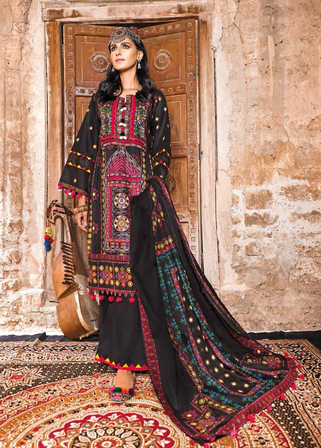 Gul Ahmed Embroidered Lawn Suits Unstitched 3 Piece GA22SB CL-1312 - Summer Collection