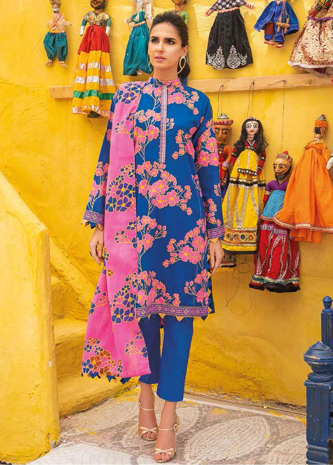 Gul Ahmed Embroidered Lawn Suits Unstitched 3 Piece GA22SB CL-1314 - Summer Collection