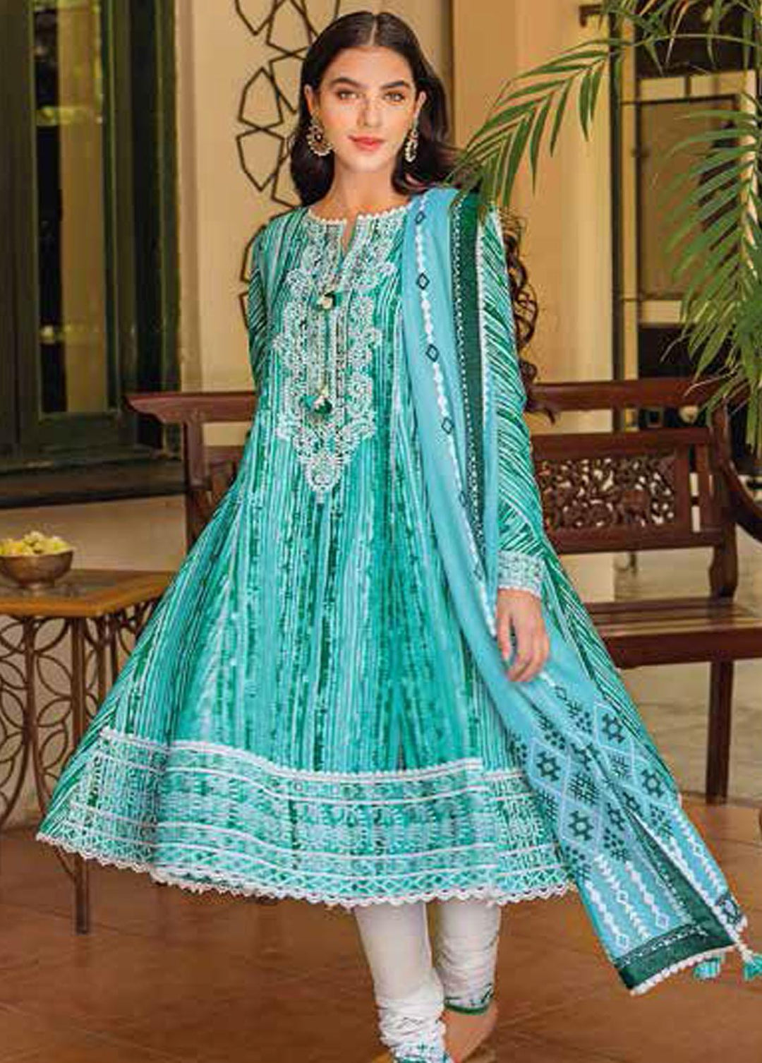 Gul Ahmed Embroidered Lawn Suits Unstitched 3 Piece GA22SB CL-1338 - Summer Collection