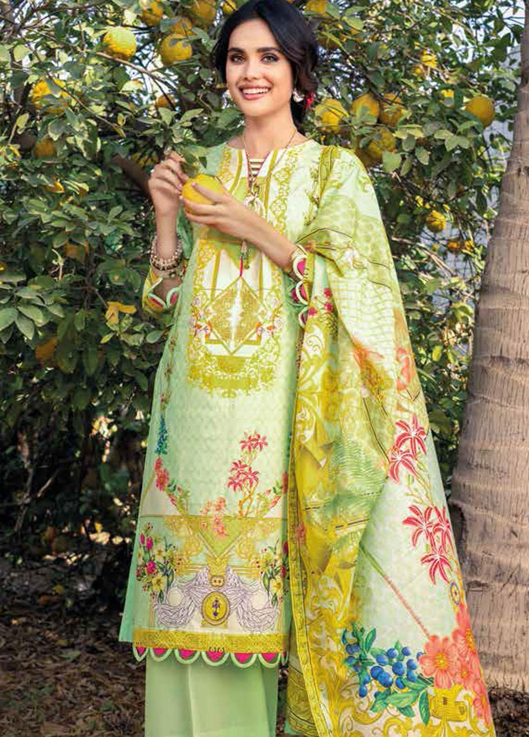 Gul Ahmed Printed Lawn Suits Unstitched 3 Piece GA22SB CL-22077 A - Summer Collection