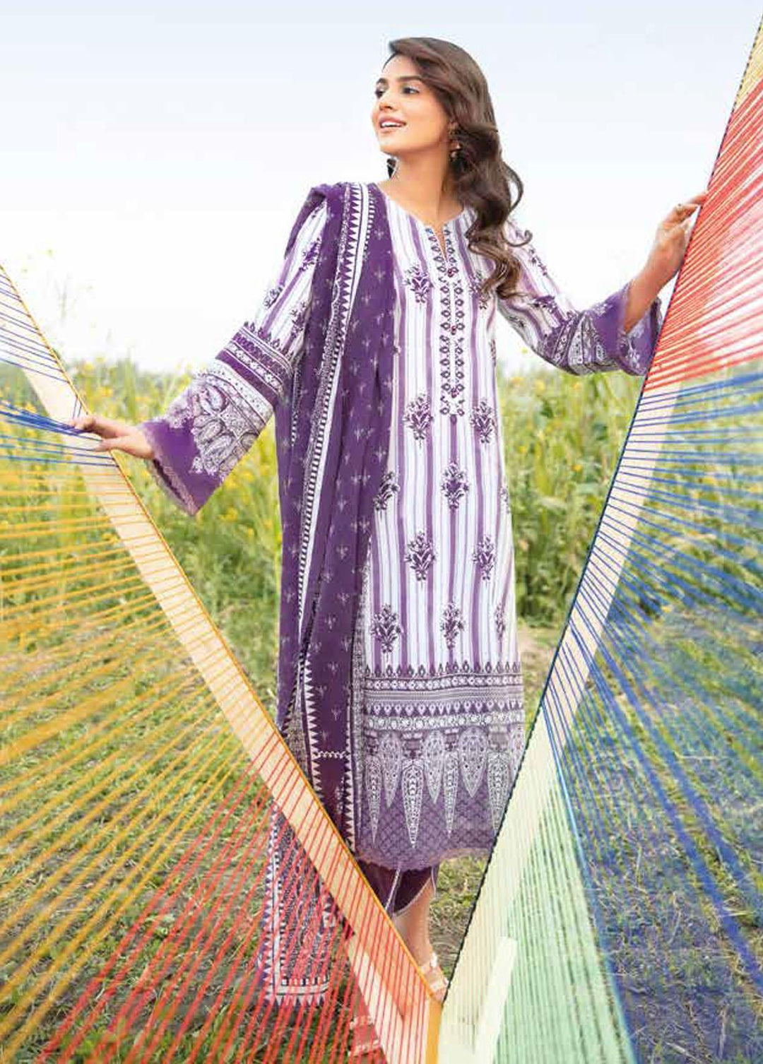 Gul Ahmed Printed Lawn Suits Unstitched 3 Piece GA22SB CL-22087 A - Summer Collection