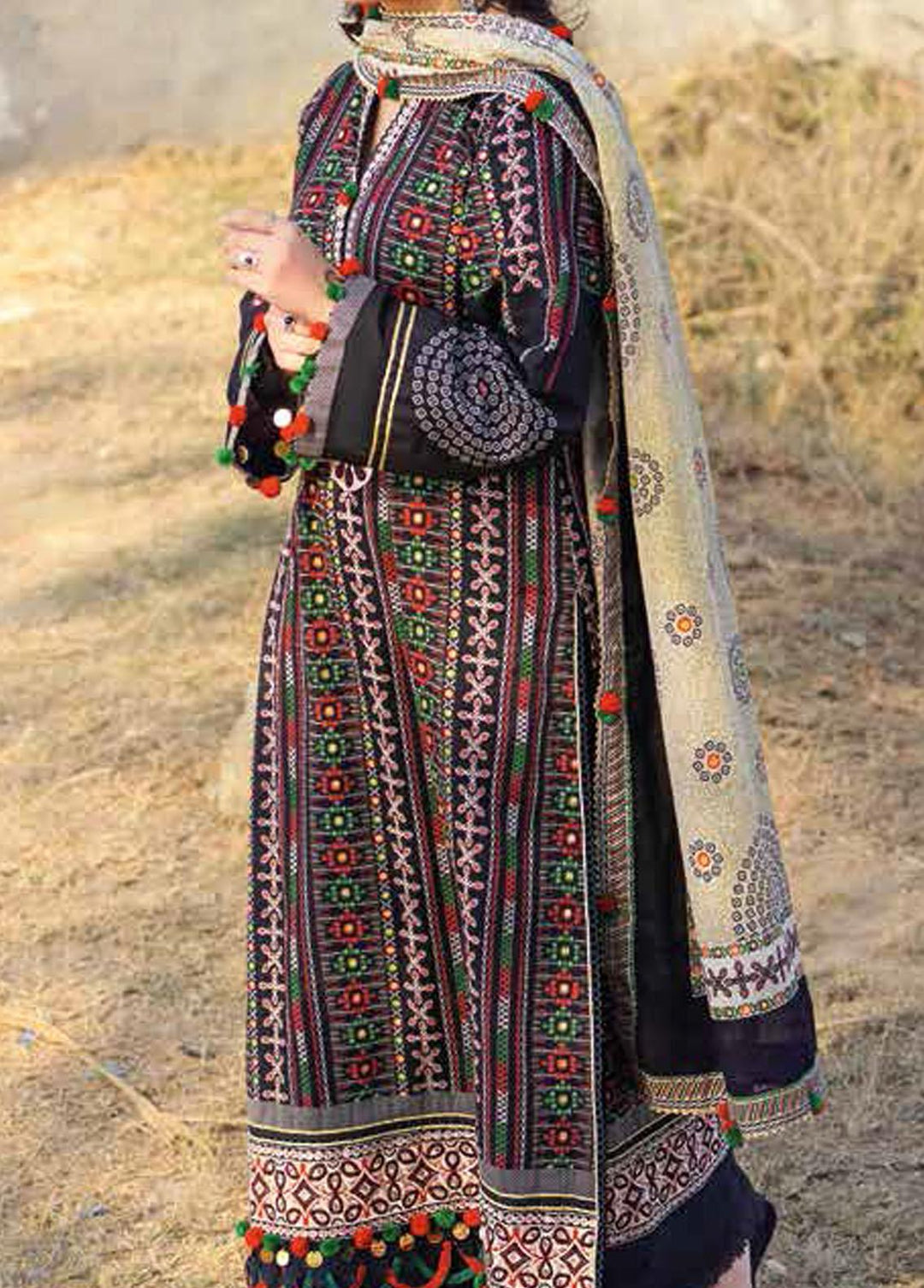 Gul Ahmed Embroidered Lawn Suits Unstitched 3 Piece GA22SB CL-22161 - Summer Collection