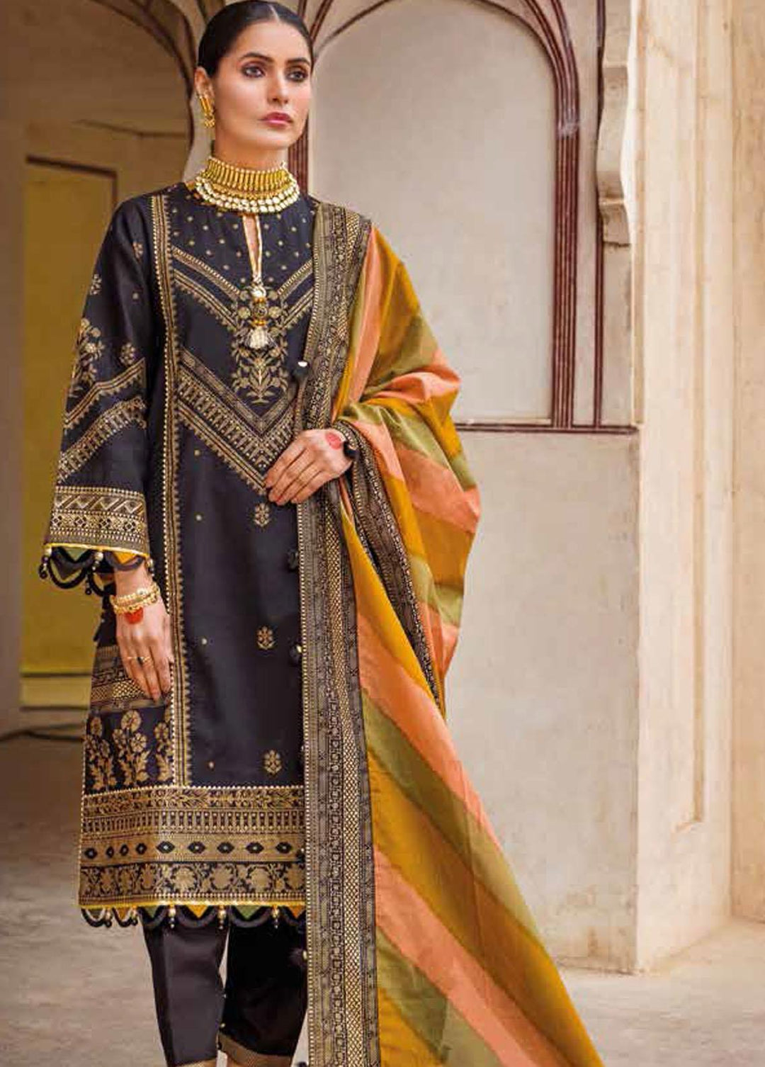 Gul Ahmed Printed Lawn Suits Unstitched 3 Piece GA22SB CL-22184 A - Summer Collection