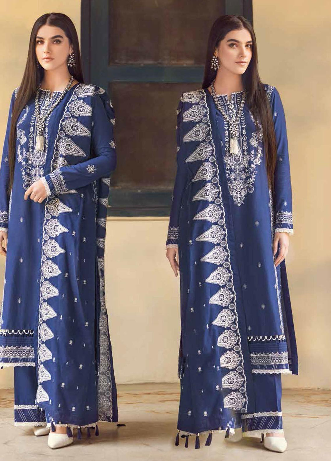 Gul Ahmed Embroidered Lawn Suits Unstitched 3 Piece GA22SB DN-22019 - Summer Collection
