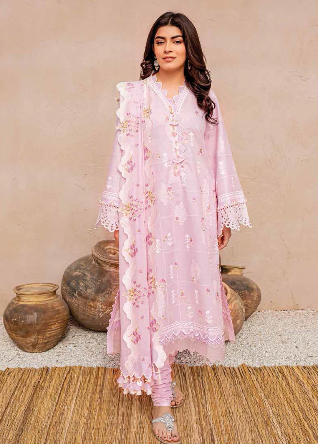 Gul Ahmed Embroidered Lawn Suits Unstitched 3 Piece GA22SB DN-22038 - Summer Collection