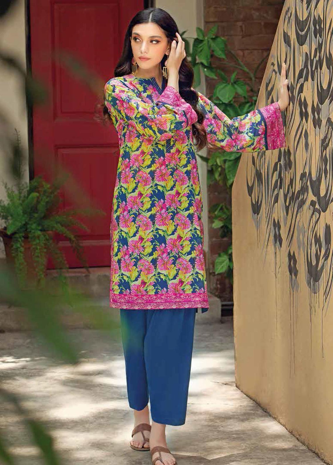 Gul Ahmed Printed Lawn Suits Unstitched 2 Piece GA22SB TL-12002 A - Summer Collection
