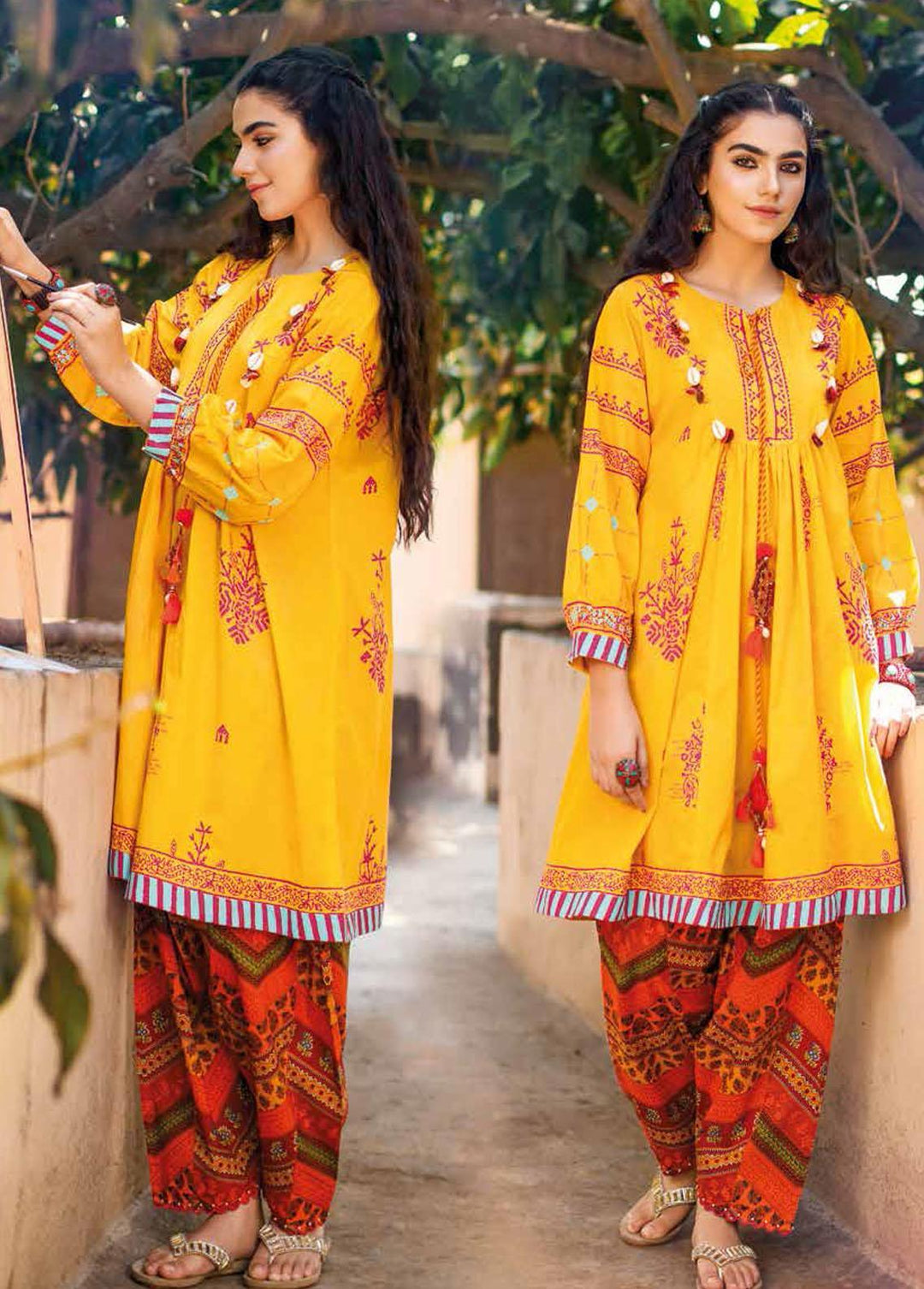 Gul Ahmed Printed Lawn Suits Unstitched 2 Piece GA22SB TL-375 - Summer Collection