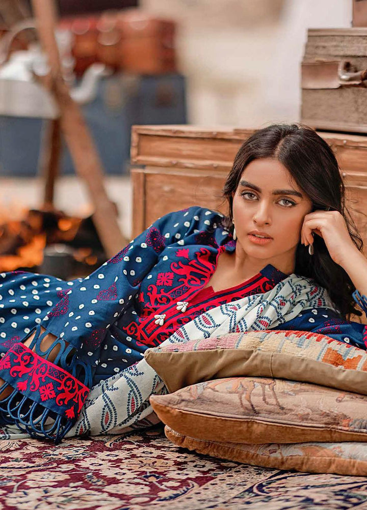 Gul Ahmed Printed Corduroy Suits Unstitched 3 Piece GA21WK CD-12006B - Winter Collection