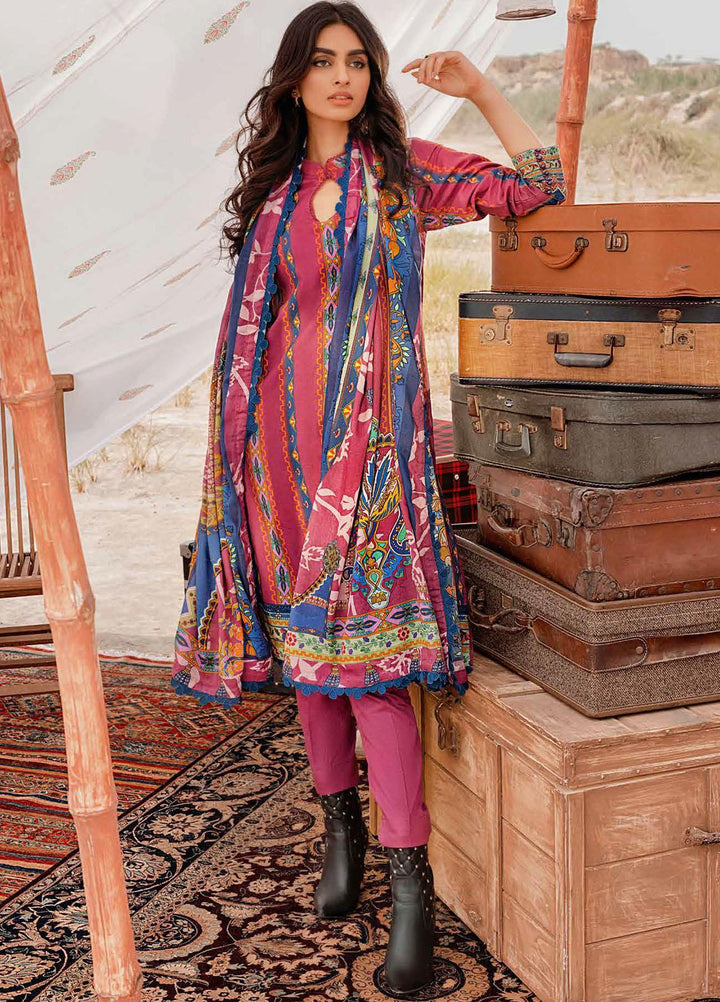 Gul Ahmed Printed Corduroy Suits Unstitched 3 Piece GA21WK CD-12008B - Winter Collection