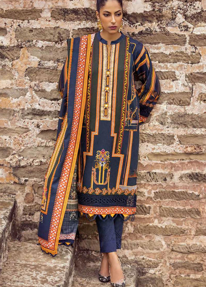 Gul Ahmed Embroidered Khaddar Suits Unstitched 3 Piece GA21WK K-12023 - Winter Collection