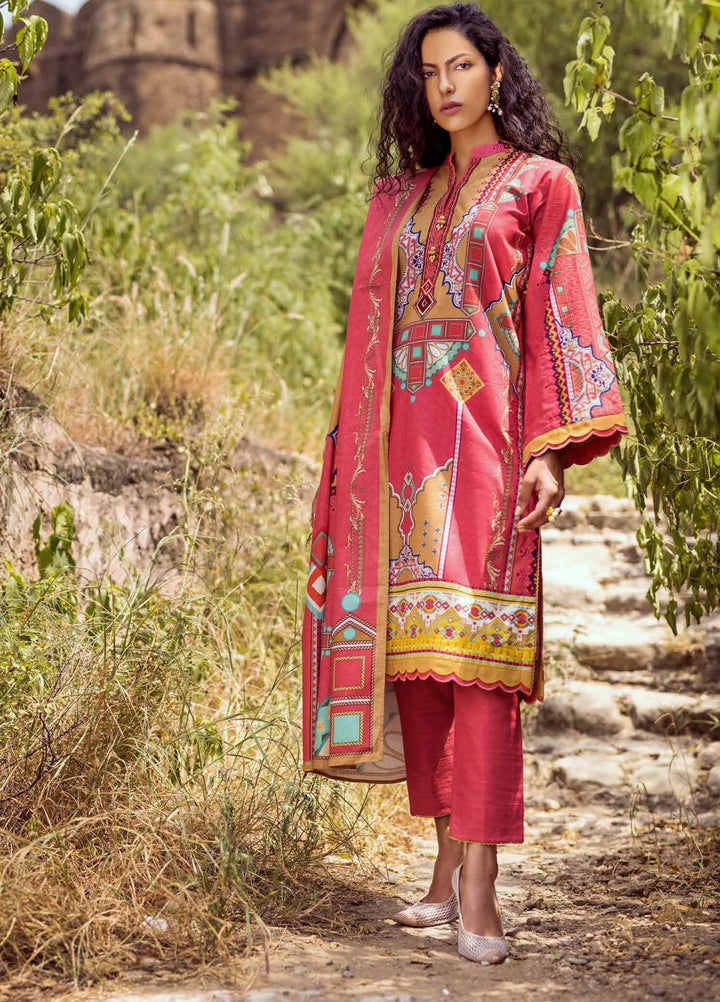 Gul Ahmed Embroidered Khaddar Suits Unstitched 3 Piece GA21WK K-12024 - Winter Collection