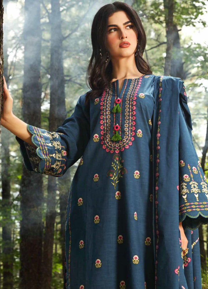 Gul Ahmed Printed Khaddar Suits Unstitched 2 Piece GA21WK TK-12008A - Winter Collection