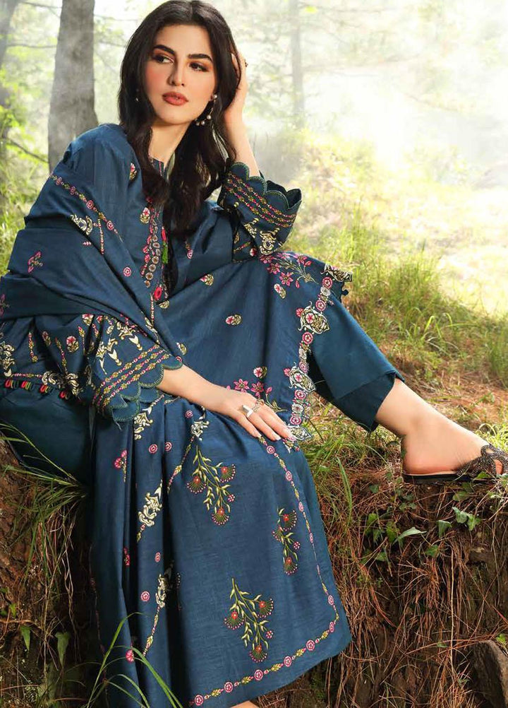Gul Ahmed Printed Khaddar Suits Unstitched 2 Piece GA21WK TK-12008A - Winter Collection