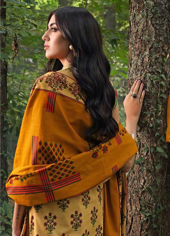 Gul Ahmed Printed Khaddar Suits Unstitched 2 Piece GA21WK TK-12010B - Winter Collection