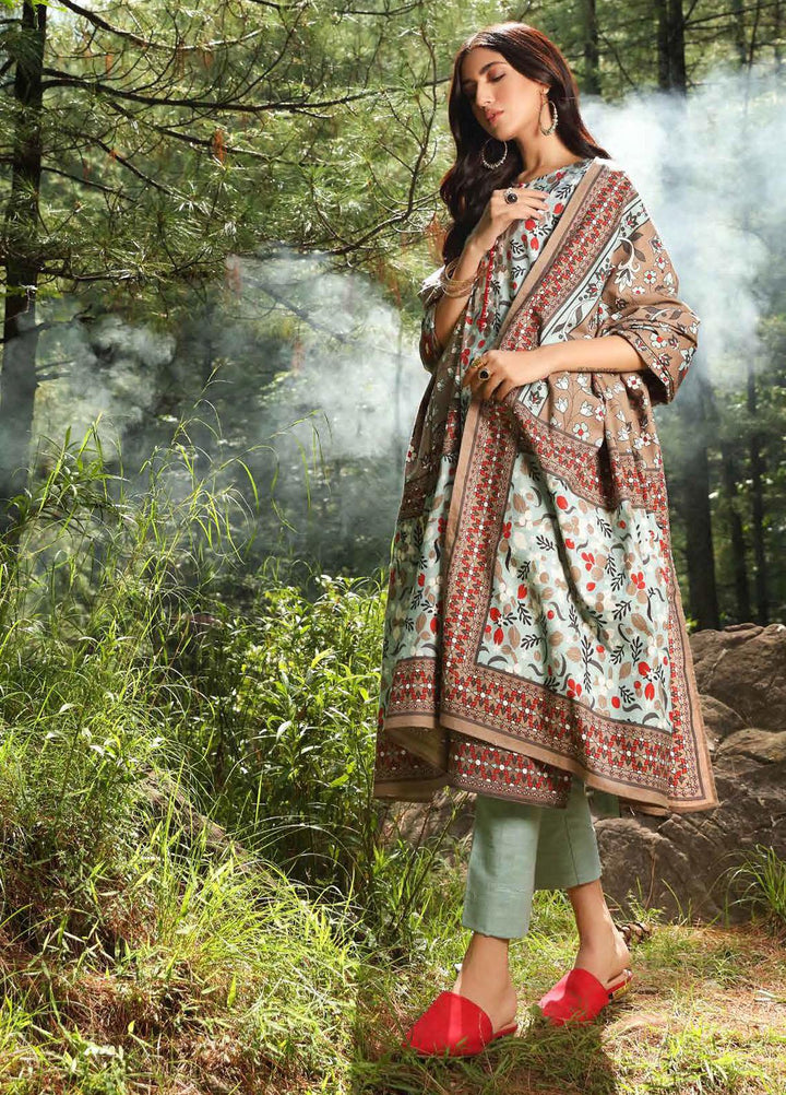 Gul Ahmed Printed Khaddar Suits Unstitched 2 Piece GA21WK TK-12012A - Winter Collection