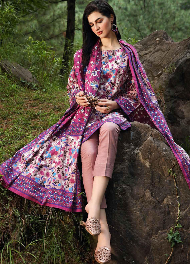 Gul Ahmed Printed Khaddar Suits Unstitched 2 Piece GA21WK TK-12012B - Winter Collection