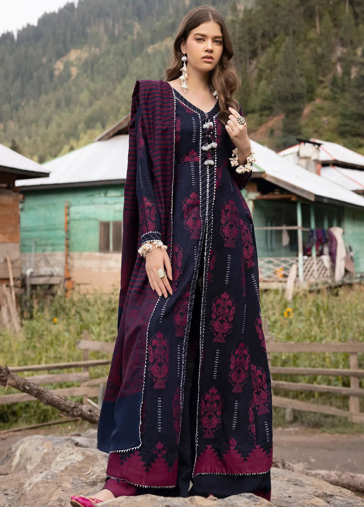 Gul Ahmed Fancy Jacquard Suits Unstitched 3 Piece GA24WU AP-42023 - Winter Collection