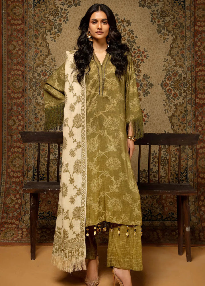 Gul Ahmed Fancy Linen Suits Unstitched 3 Piece GA24WU AP-42047 - Winter Collection