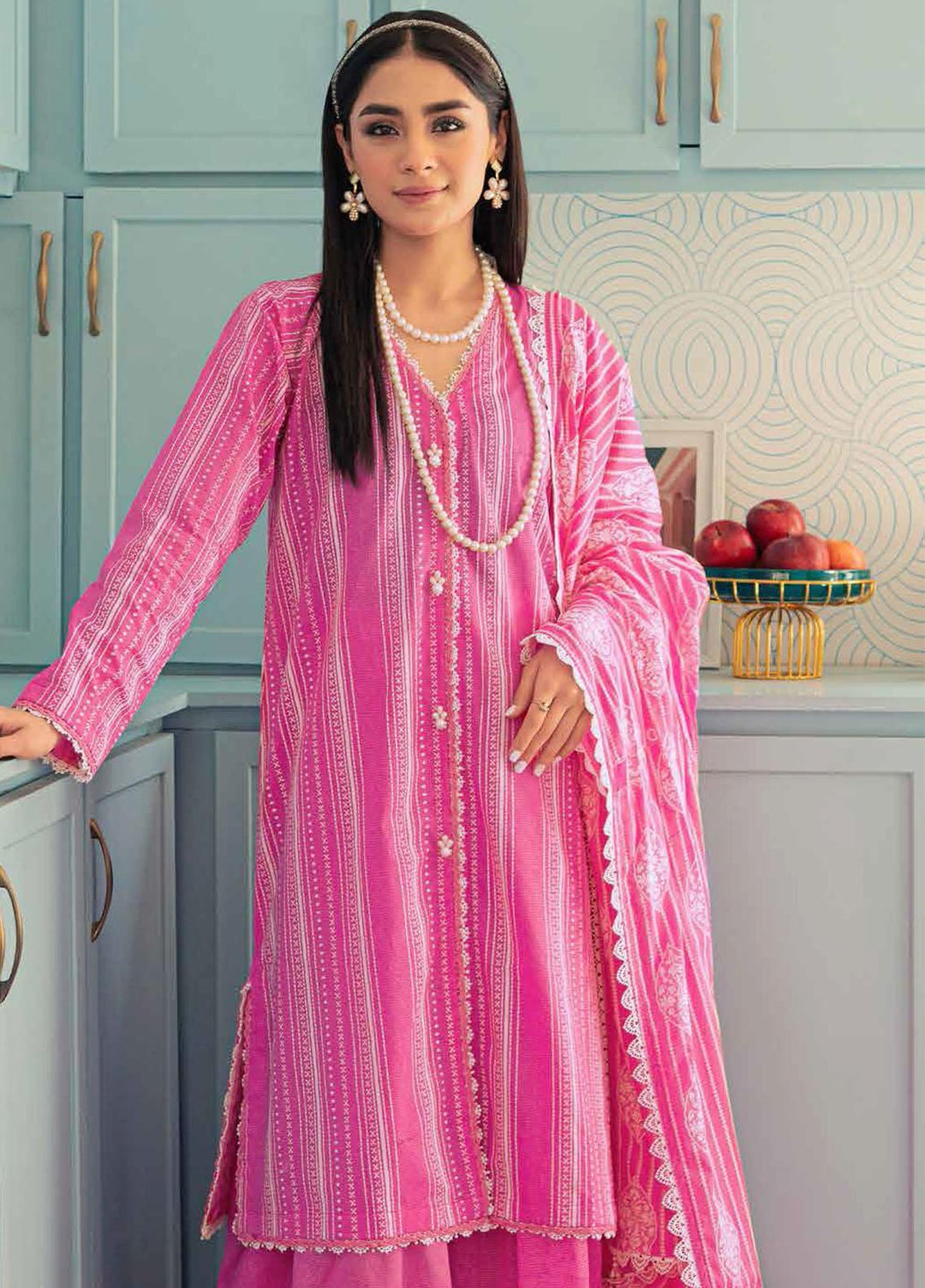 Gul Ahmed Printed Lawn Suits Unstitched 3 Piece GA23F CL-32411 - Festive Collection
