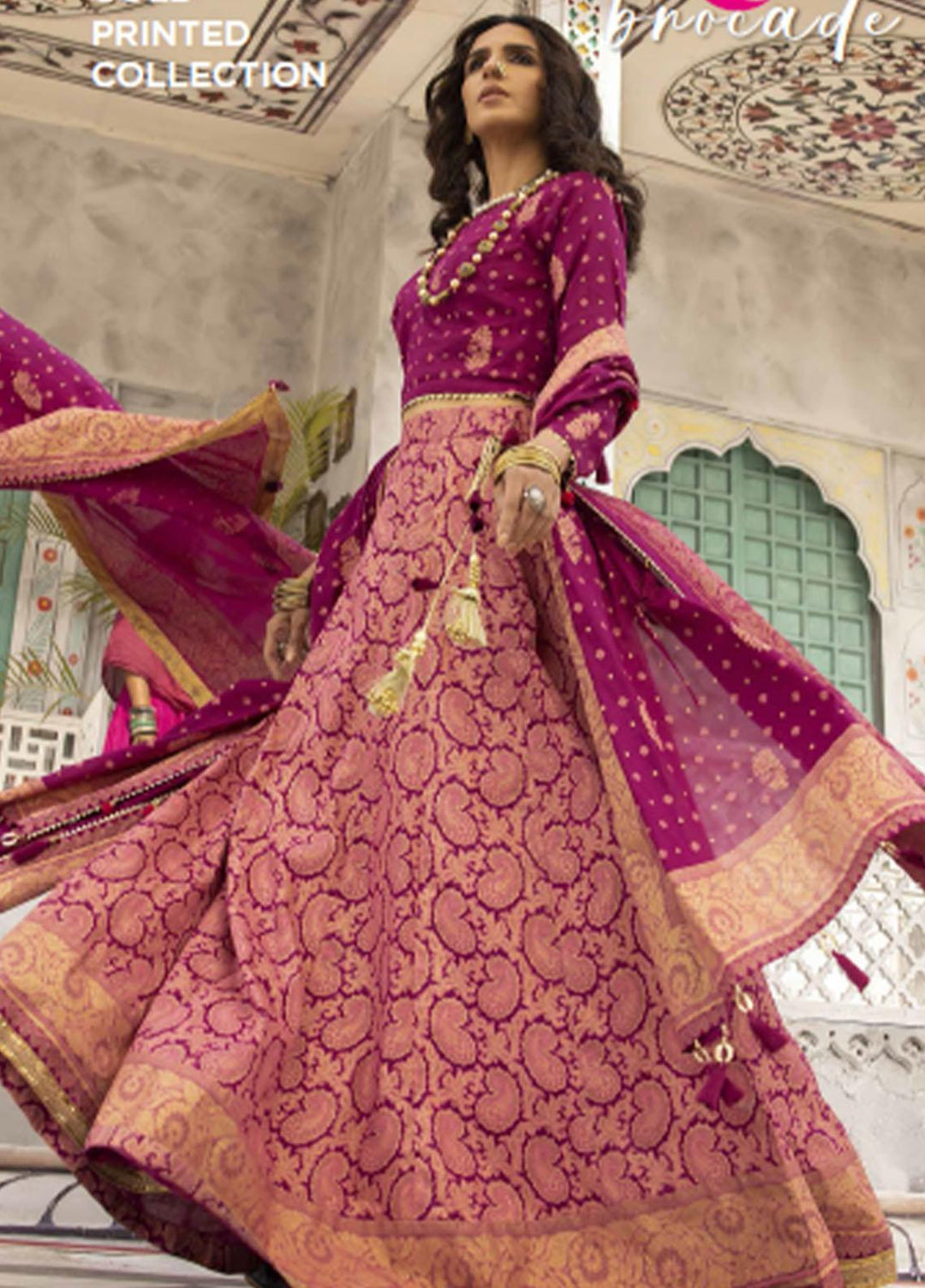 Gul Ahmed Printed Lawn Suits Unstitched 3 Piece GA23F CL-32533A - Festive Collection