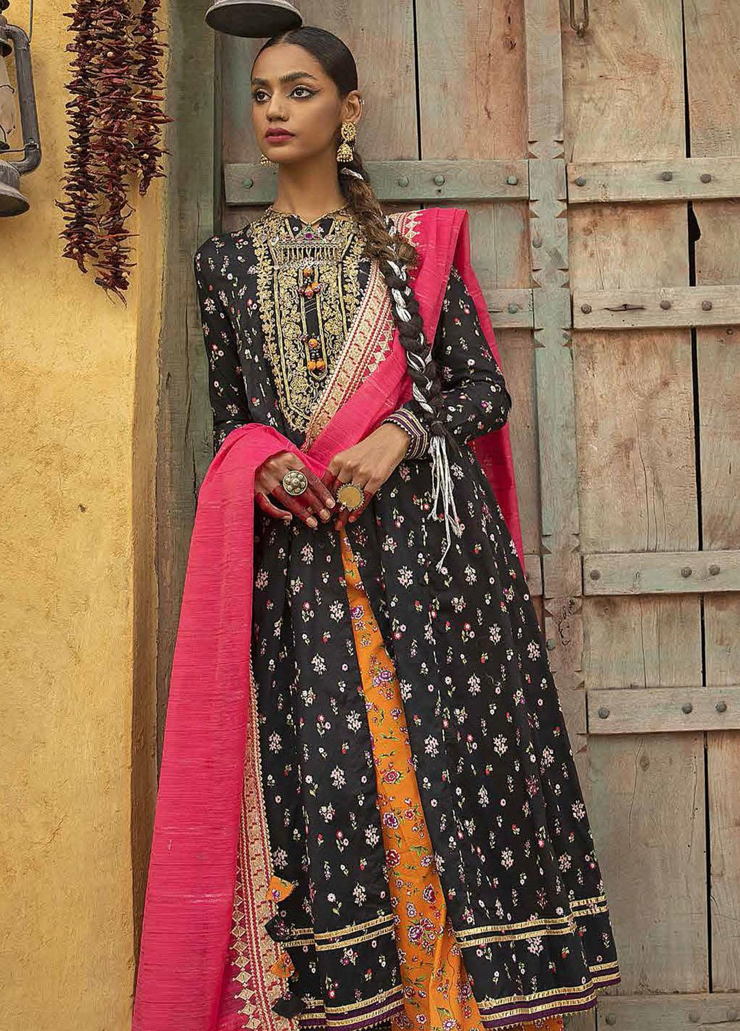 Gul Ahmed Embroidered Lawn Suits Unstitched 3 Piece GA23F FE-32101 - Festive Collection