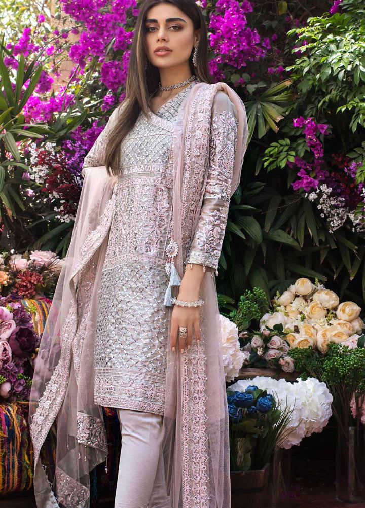 Gul Ahmed Embroidered Tissue Suits Unstitched 3 Piece GA21FL 12214 Gul Chera - Luxury Festive Collection